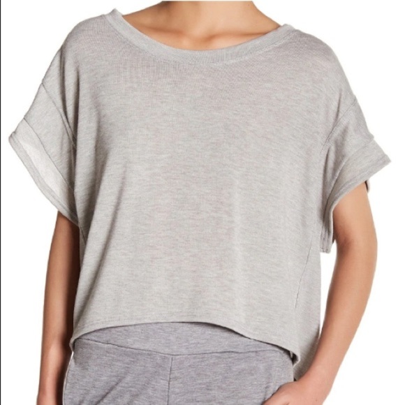 C&C California Heather Grey Oversized Knit Top S - Picture 1 of 3